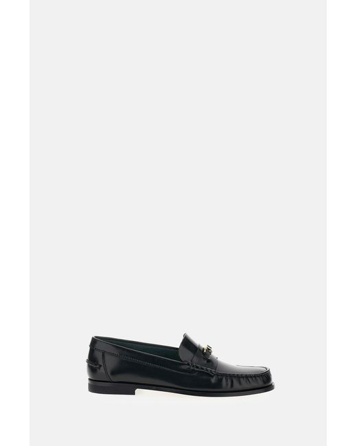 Tod's Black Leather Loafers