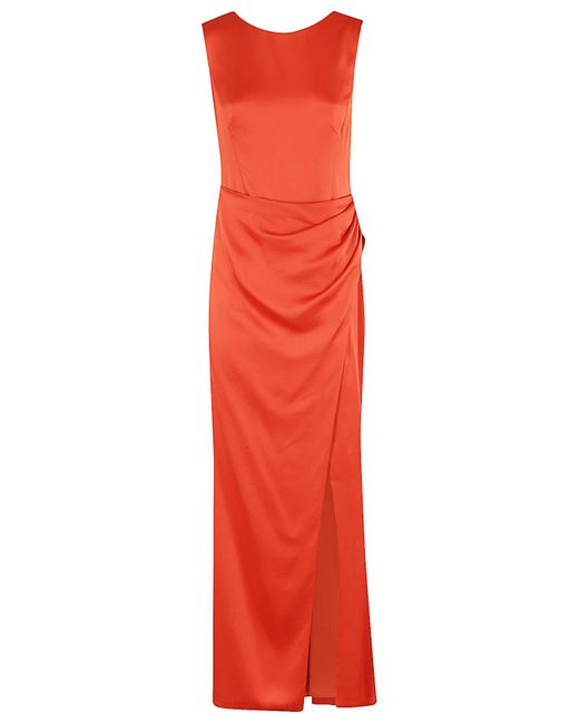 Jonathan Simkhai Red Tommy Sl Open Back Gown