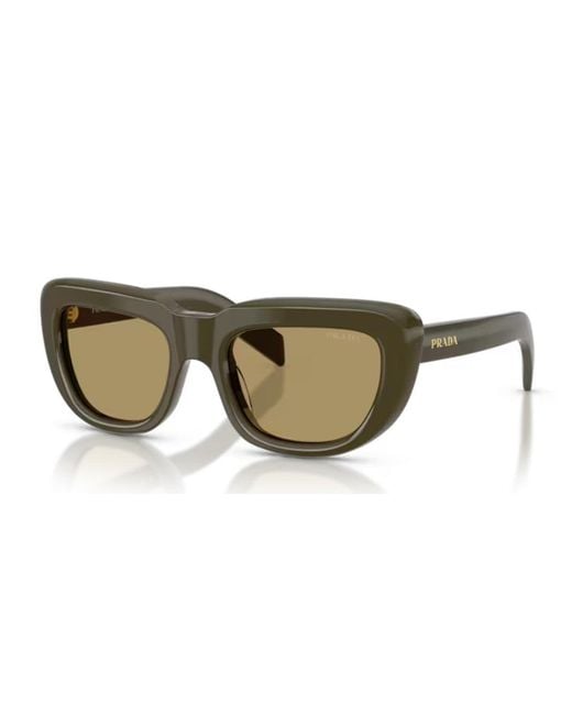 Prada Green Pr D07S Acetato Sunglasses