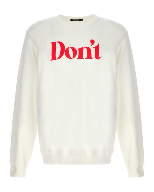 Undercover White 'Don'T' Sweatshirt for men