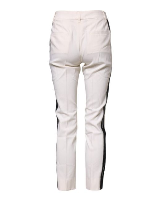 Dolce & Gabbana Gray Slim Fit Solid Color Pants