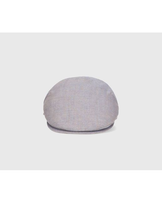 Borsalino Linen Gianvito Soft Flat Cap 