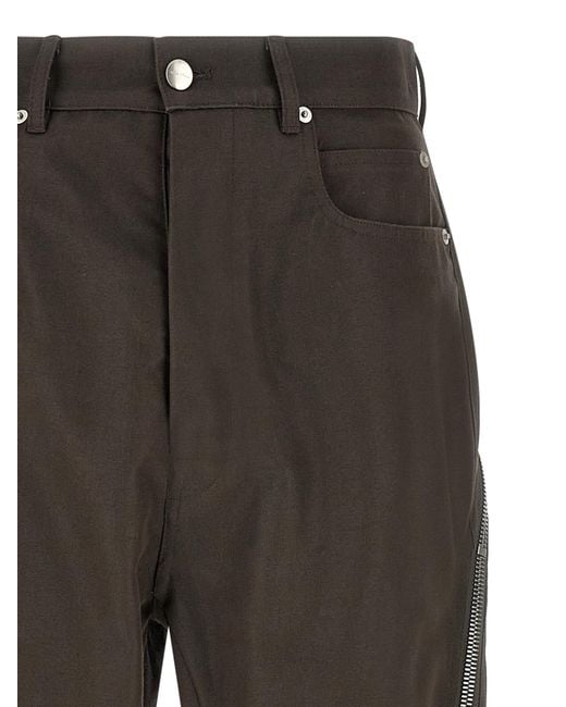 Rick Owens Gray Cotton Casual Pants for men