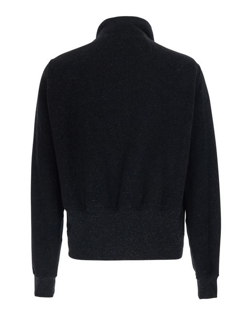 Rick Owens Blue Sweatshirt Bauhaus Jogger Cotton Sweatshirts for men