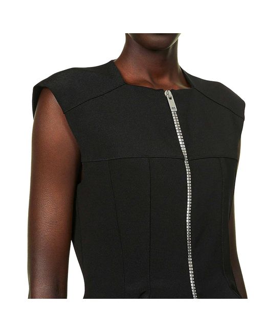 Givenchy Black Stretch-woven Mini Dress