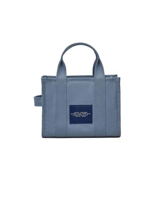 Marc Jacobs Blue Tote Bag Cotton Canvas Tote-Bags