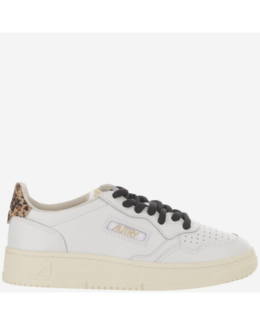 Autry White Sneakers Medalist Low Leather Leather/Rubber Trainers