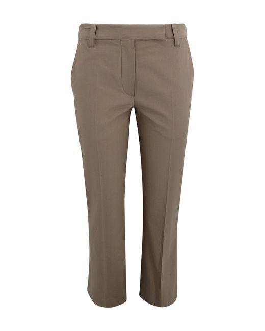 Brunello Cucinelli Gray Trousers Cotton