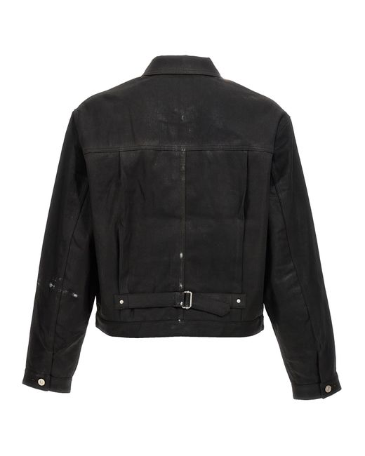 Givenchy Coated Denim Jacket in Black for Men Lyst UK