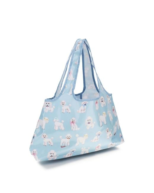 Fiorucci Blue Poodle Hobo Shoulder Bag Pvc