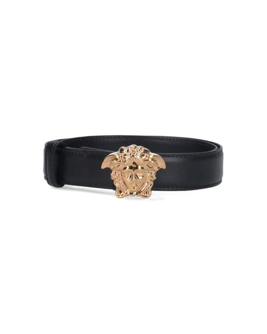 Versace Black La Medusa Belt