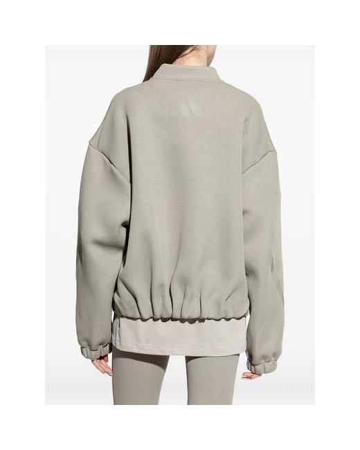 Adidas Gray Track Jacket Cotton Performance for men