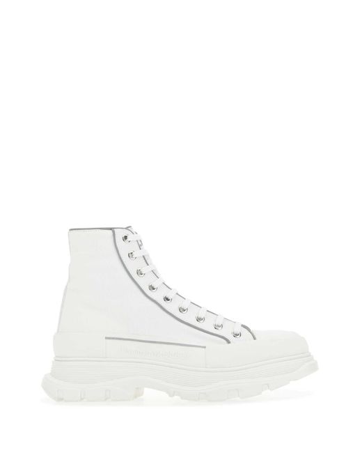 Alexander McQueen White Boots for men