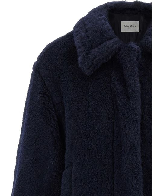 Max Mara Blue 'Mxmfuggito' Coat