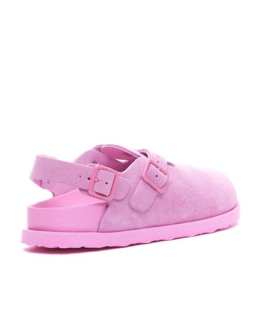 birkenstock metallic purple