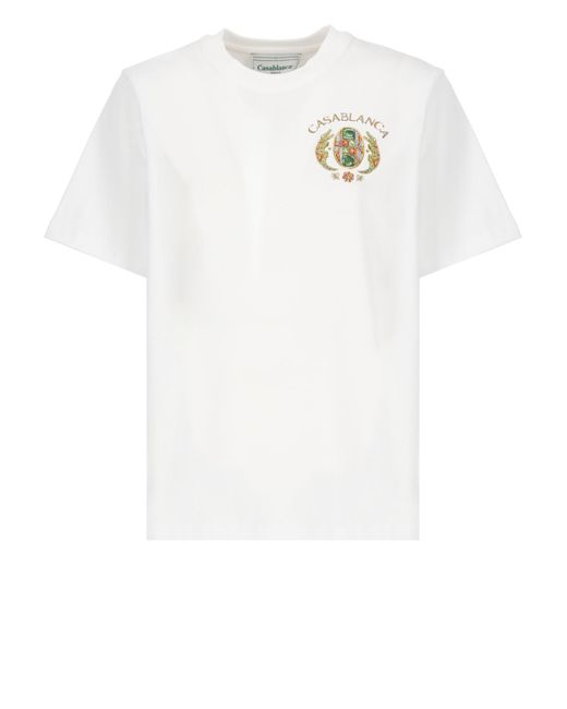 Casablancabrand White Joyaux Dafrique Tennis Club T-Shirt