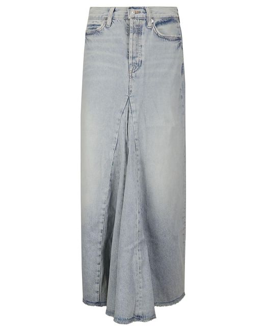 7 For All Mankind Gray Western Maxi Skirt Pricila