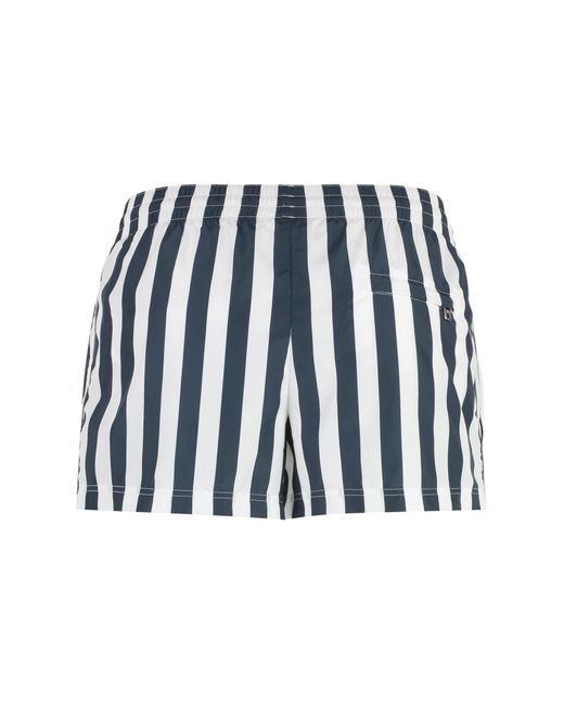 Dolce & Gabbana Multicolor Striped Swim Shorts for men