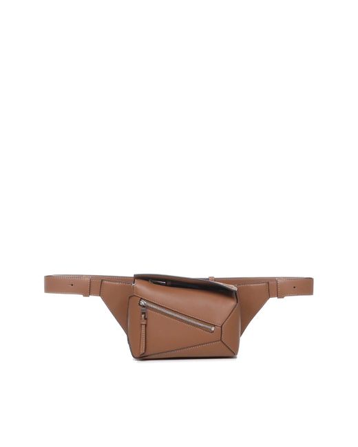 Loewe Natural Puzzle Edge Pouch Bag In Calfskin for men