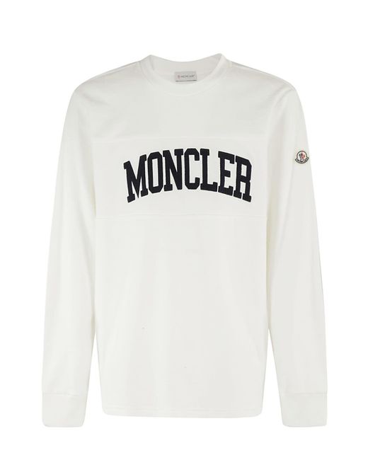 Moncler White Sweatshirt for men