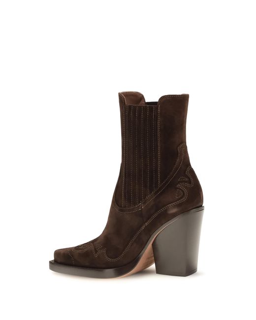 Paris Texas Brown Ankle Boots Dallas Suede