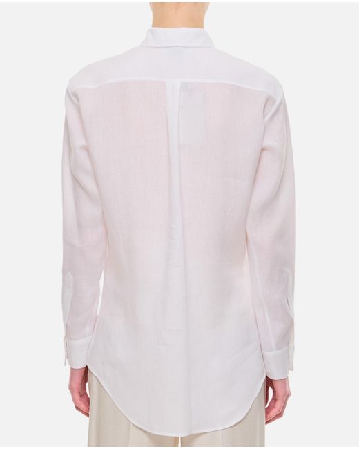 Gabriela Hearst White Ferrara Cotton Shirt