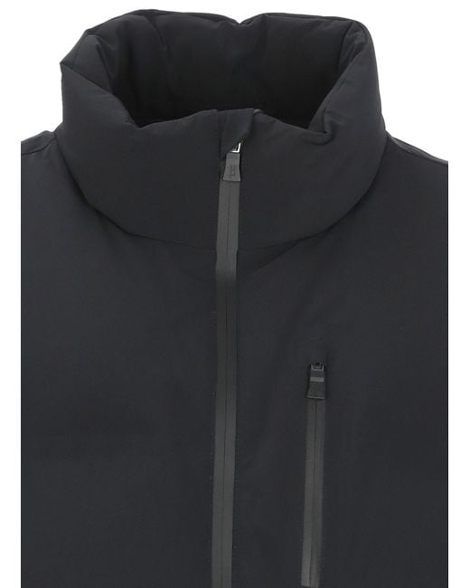 Herno Black Quilted Down Jacket for men