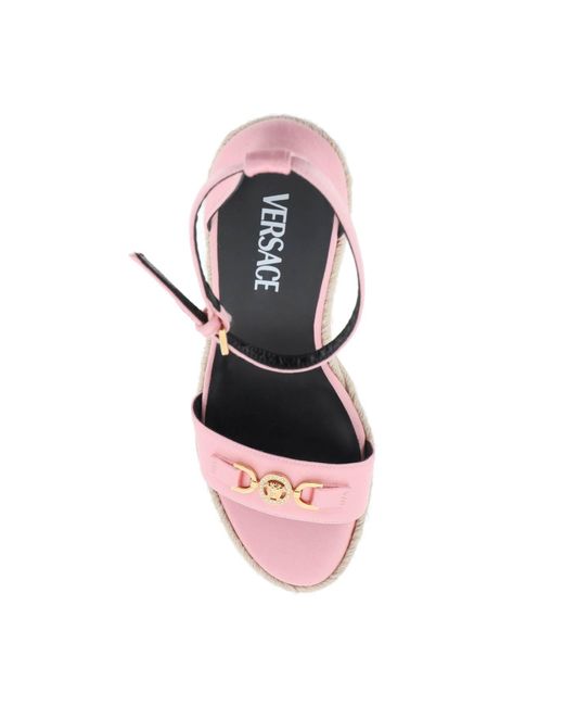 Versace Pink Medusa '95 Wedge Sandals