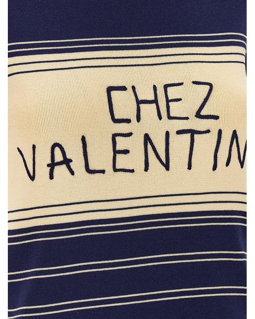 Valentino Garavani Blue Chez T-Shirt Cotton