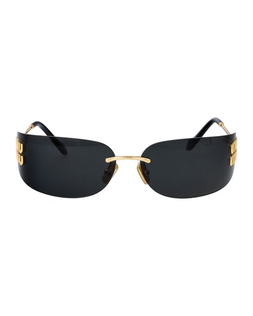 Miu Miu Black Sunglasses 0Mu A51S Metal