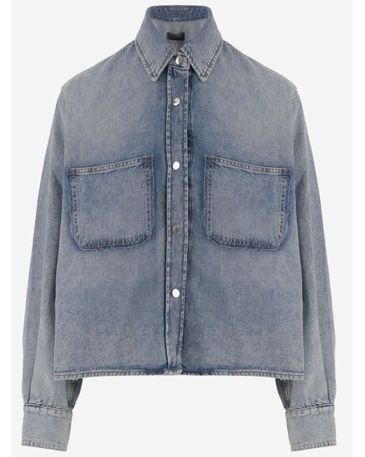 Haikure Blue Shirt Cotton