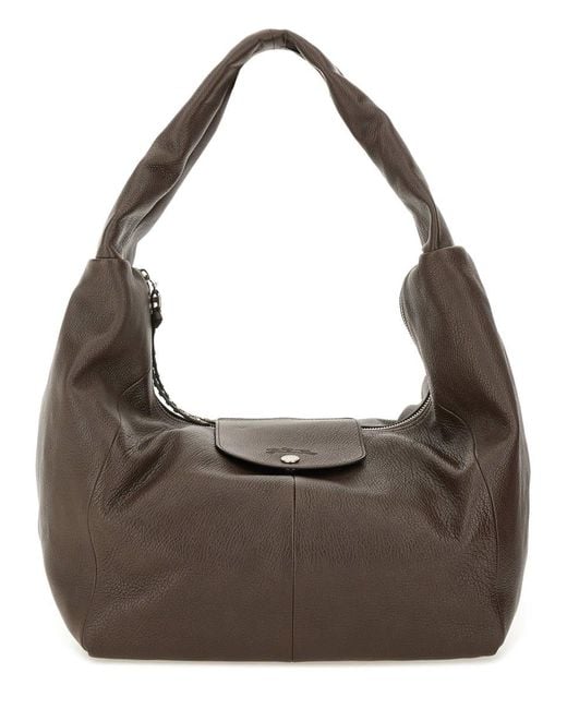 Longchamp Brown "Hobo L Le Pliage Xtra" Bag