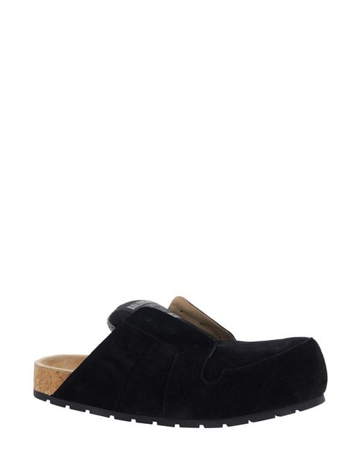 Balenciaga Black Mule Dumbo Suede Calf Leather for men