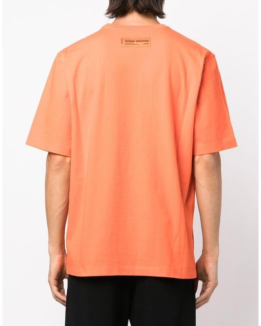 Heron Preston Orange Ctnmb Logo T-Shirt for men