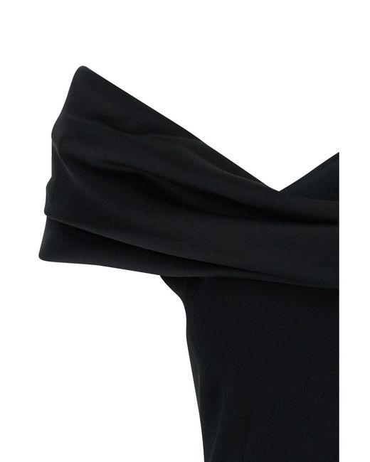 Solace London Black Dress Adele Polyester