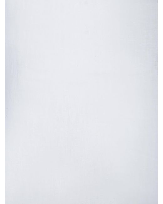 120% Lino White Linen Kaftan Dress