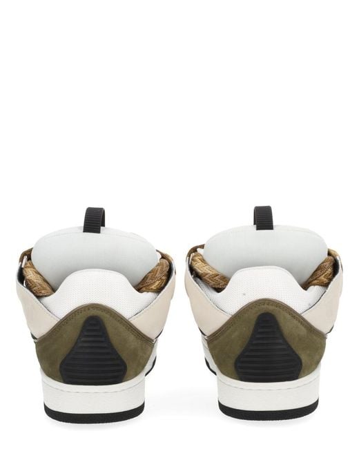 Lanvin Brown Curb Sneaker Leather Trainers