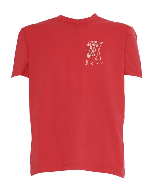 Deus Ex Machina Red Bobskull T-Shirt for men