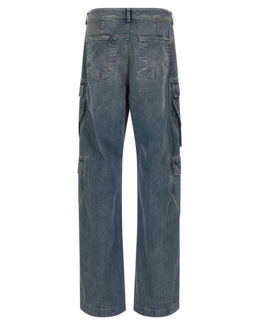 Rick Owens Blue 'Double Cargo' Jeans for men