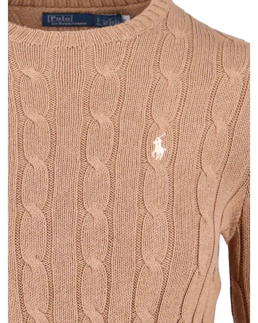 Ralph Lauren Multicolor Logo Braided Sweater