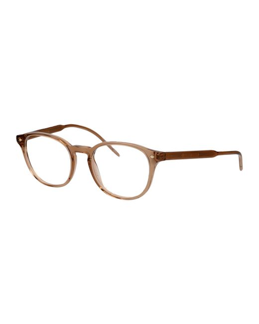 Giorgio Armani Brown Transparent Acetate Optical Glasses for men