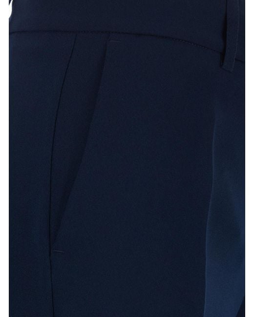 Le Plain Blue Straight Trousers