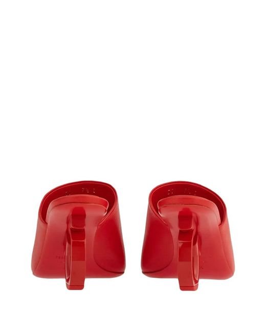Ferragamo Red Astro Sandals