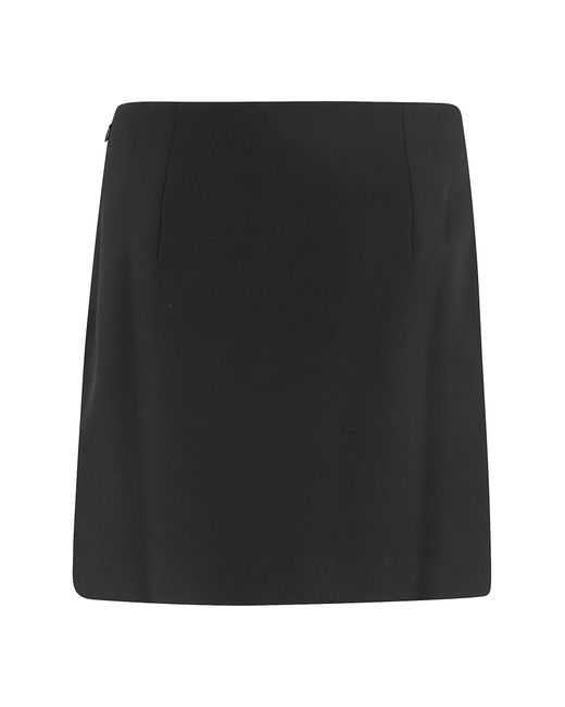 ANDAMANE Black Gioia Splitted Mini Skirt