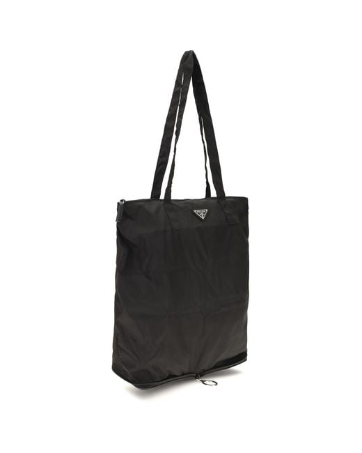 Prada Black Re-Nylon Tote Bag