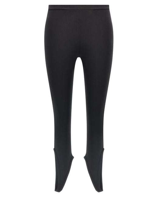 Courreges Black 'Reserved Tech' Leggings
