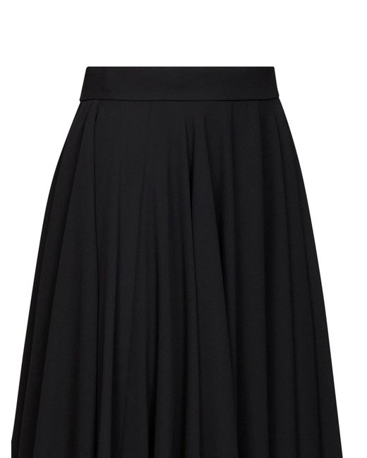 Blanca Vita Black Skirt Ganza Double Georgette Polyester
