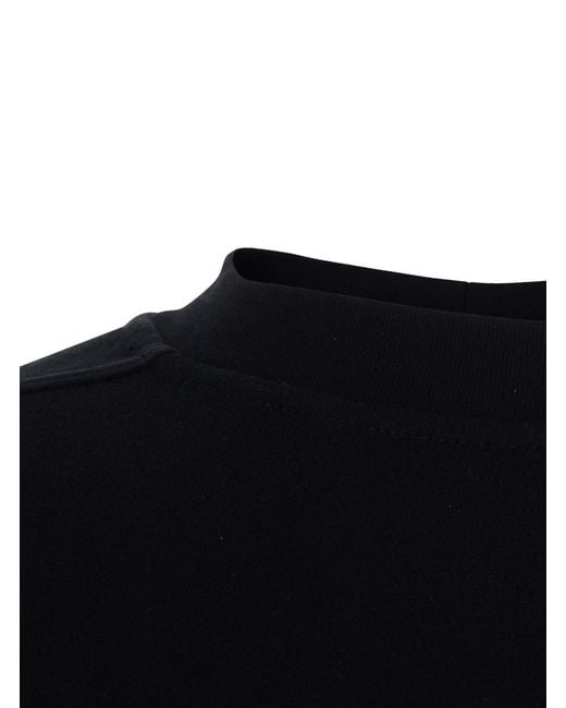 Rick Owens Black T-Shirt Jumbo Cotton T-Shirts for men