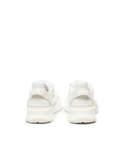 Fendi White Flow Sneakers