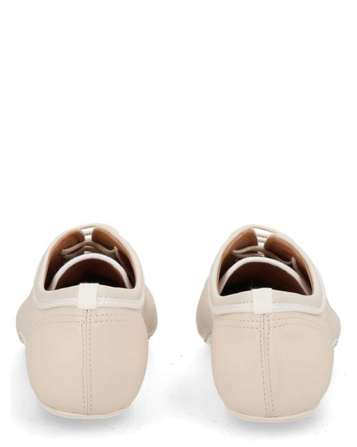Dries Van Noten Natural Sneakers Ballerina Leather Trainers